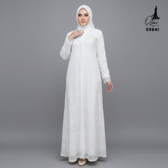 GAMIS OZIAS BROKAT ARYGLIE 09841 LD 105 I Gamis Pesta Kondangan I Gamis Import Muslim Nyaman
