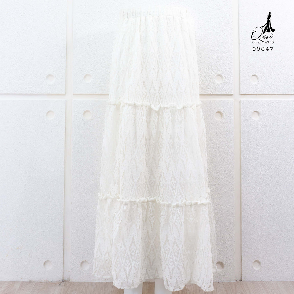 ROK OZIAS BROKAT 09847 I Bawahan Rok Formal I Rok Pesta Kondangan Muslim
