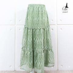 ROK OZIAS BROKAT 09847 I Bawahan Rok Formal I Rok Pesta Kondangan Muslim