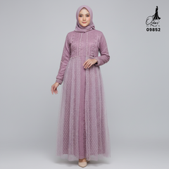 GAMIS OZIAS BROKAT KAGURA 09852 LD 105 dan LD 120 I Gamis Brisemade Muslimah I Dress Home Busui Friendly Nyaman Panjang