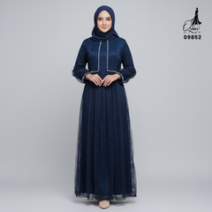 GAMIS OZIAS BROKAT KAGURA 09852 LD 105 dan LD 120 I Gamis Brisemade Muslimah I Dress Home Busui Friendly Nyaman Panjang