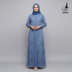 GAMIS OZIAS BROKAT HARUKA 3D 09872 LD 105 & LD 120I Gamis Remaja Muslimah I Fashion Muslimah. Fit Motif Nyaman Panjang Santai Wanita Dress Mewah 2XL