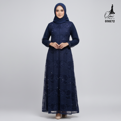 GAMIS OZIAS BROKAT HARUKA 3D 09872 LD 105 & LD 120I Gamis Remaja Muslimah I Fashion Muslimah. Fit Motif Nyaman Panjang Santai Wanita Dress Mewah 2XL