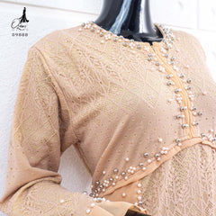 GAMIS OZIAS BROKAT FLORANCE 09888 LD 105 I Gaun Pesta Muslimah I Fahion Dewasa Muslim Busui Friendly Nyaman Panjang