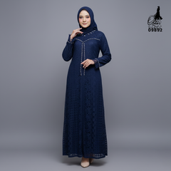 GAMIS OZIAS FIMELA JUMBO 09892 LD 80 95 105 120 140 I Gamis Ibu dan Anak I Gamis Pesta Kondangan I Gamis Import Brokat I Jumbo 2XL 4XL