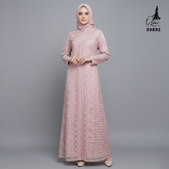 GAMIS OZIAS FIMELA JUMBO 09892 LD 80 95 105 120 140 I Gamis Ibu dan Anak I Gamis Pesta Kondangan I Gamis Import Brokat I Jumbo 2XL 4XL