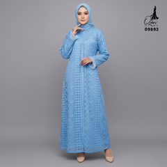 GAMIS OZIAS FIMELA JUMBO 09892 LD 80 95 105 120 140 I Gamis Ibu dan Anak I Gamis Pesta Kondangan I Gamis Import Brokat I Jumbo 2XL 4XL
