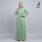 GAMIS INAYA BALIYA OZIAS 09901 I Gamis Pesta kondangan I Hijab Fashion I Jumbo  LD 105 LD 120 LD 140 I Dress Mewah Brokat