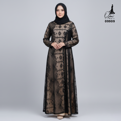 GAMIS INAYA ALICE OZIKO PREMIUM 09909 I Gamis Pesta Remaja I Fashion Muslimah Dress I Jumbo 2XL 4XL Nyaman Panjang Santai Dewasa
