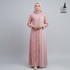 GAMIS INAYA ALICE OZIKO PREMIUM 09909 I Gamis Pesta Remaja I Fashion Muslimah Dress I Jumbo 2XL 4XL Nyaman Panjang Santai Dewasa