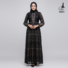 GAMIS OZIAS BROKAT BALIYA 09927 LD 105CM I Gamis Busui Friendly l Fashion Muslimah Panjang Santai