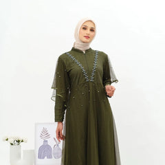 GAMIS OZIAS BROKAT 09938 LD 105 I Gamis Pesta Remaja I Fashion Muslimah Dewasa