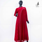 GAMIS OZIAS BROKAT INAYA FIORA 09942 Ld 80 95 105 120 140 I Gamis Dewasa Ibu Dan Anak I Gamis Wisuda Wanita I Gamis Kondangan Pesta I Gamis Bridesmaid I Pakaian Muslimah Jumbo 2XL 4XL