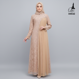 GAMIS OZIAS BROKAT INAYA FIORA 09942 Ld 80 95 105 120 140 I Gamis Dewasa Ibu Dan Anak I Gamis Wisuda Wanita I Gamis Kondangan Pesta I Gamis Bridesmaid I Pakaian Muslimah Jumbo 2XL 4XL