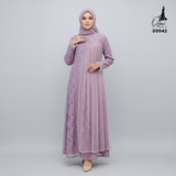 GAMIS OZIAS BROKAT INAYA FIORA 09942 Ld 80 95 105 120 140 I Gamis Dewasa Ibu Dan Anak I Gamis Wisuda Wanita I Gamis Kondangan Pesta I Gamis Bridesmaid I Pakaian Muslimah Jumbo 2XL 4XL
