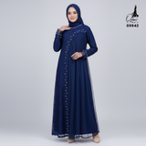 GAMIS OZIAS BROKAT INAYA FIORA 09942 Ld 80 95 105 120 140 I Gamis Dewasa Ibu Dan Anak I Gamis Wisuda Wanita I Gamis Kondangan Pesta I Gamis Bridesmaid I Pakaian Muslimah Jumbo 2XL 4XL