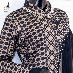GAMIS OZIAS BROKAT INAYA FIMELA 09951 LD 105 I Gamis Kondangan Wanita I Gamis Fashion Casual