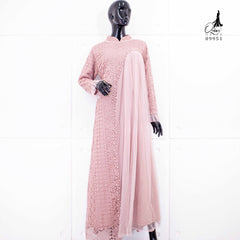 GAMIS OZIAS BROKAT INAYA FIMELA 09951 LD 105 I Gamis Kondangan Wanita I Gamis Fashion Casual