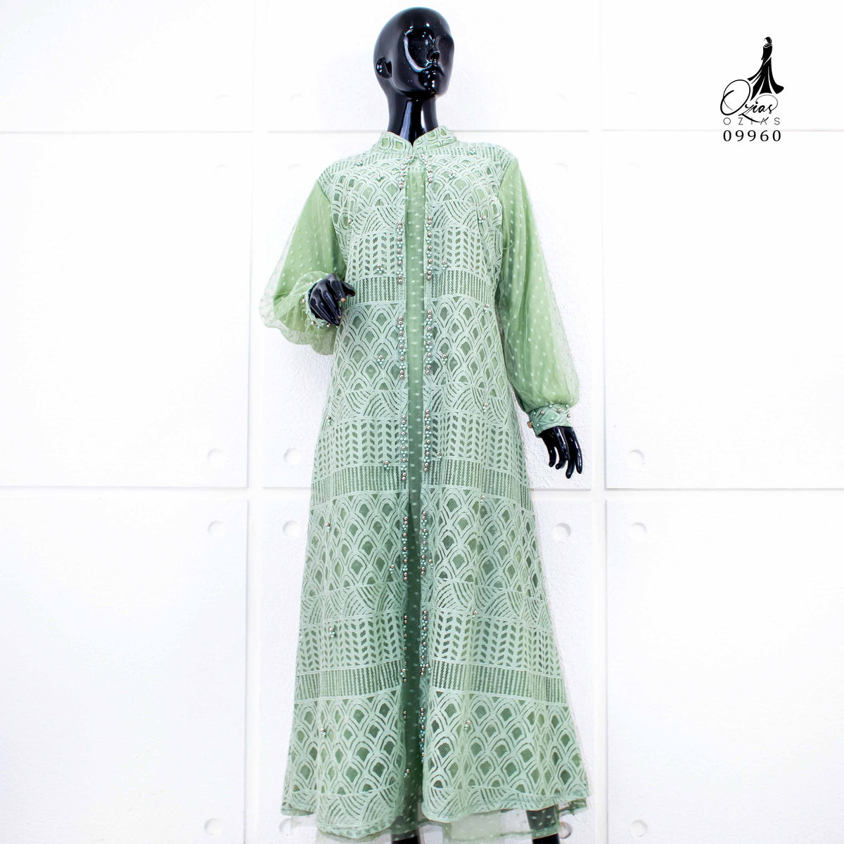 GAMIS OZIAS BROKAT BALIYA 09960  LD 105 I Gamis Jumbo Muslimah I Gamis Formal Nyaman