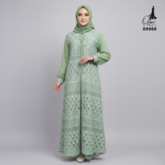 GAMIS OZIAS BROKAT BALIYA 09960  LD 105 I Gamis Jumbo Muslimah I Gamis Formal Nyaman
