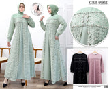GAMIS OZIAS BROKAT FIMELA 09851 LD 105 I Gamis Moscrepe Simpel I Gamis Kondagan Muslim Panjang