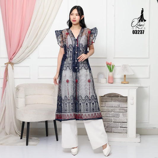 VEST OUTER OZIKO TILE 03237 LD 105 I Outer Kondangan Wanita I Outer Fashion Muslimah