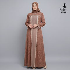 GAMIS OZIAS BROKAT 10017 LD 105 I Gamis Kondangan Mewah I Gamis Pesta