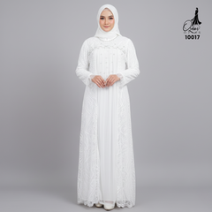GAMIS OZIAS BROKAT 10017 LD 105 I Gamis Kondangan Mewah I Gamis Pesta