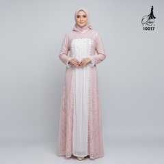 GAMIS OZIAS BROKAT 10017 LD 105 I Gamis Kondangan Mewah I Gamis Pesta