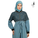 GAMIS OZIAS TILE SOPHIA 06441 LD 105CM I Gamis Pesta Simpel I Busana Muslimah Busui Friendly Fit Motif