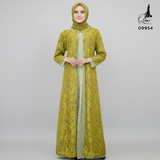 GAMIS OZIAS BROKAT GLITER 09954 LD 105 I Gamis Fashion Muslimah I Gamis Lebaran Motif Nyaman