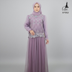 GAMIS OZIAS TILE 07352 LD 105 I Gamis Kondangan Wanita I Gamis Fashion Casual