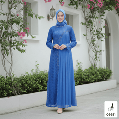 GAMIS OZIAS BROKAT INAYA FIMELA 09951 LD 105 I Gamis Kondangan Wanita I Gamis Fashion Casual