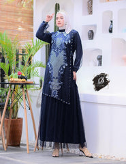 GAMIS OZIAS TILE 09528 LD 105 I Gamis Kondangan Wanita Casual I Gamis Fashion Muslimah