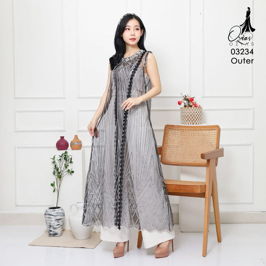 VEST OZIKO OUTER TILE HANA 03234 LD 105 120 I Outer Kondangan Wanita I Outer Fashion Casual 2XL