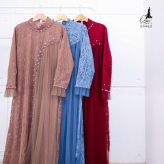GAMIS INAYA AZURA OZIAS 09962 I Gamis Pesta Kondangan I Gamis wisuda Muslimah I Jumbo 5XL