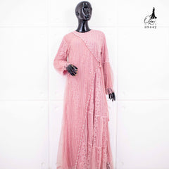 GAMIS OZIAS BROKAT 09442 LD 105 I Gamis Kondangan Fashion I Gamis Remaja Wisuda Muslimah Nyaman Panjang