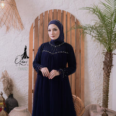 GAMIS OZIAS BROKAT FIMELA 09918 LD 105 I Gamis Pesta Muslimah Panjang Mewah
