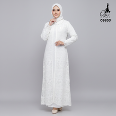 GAMIS OZIAS BROKAT KAGURA JUMBO 09853 LD 105 & LD 120 I Gamis Pengajian Simple I Fashion Muslimah Nyaman Panjang 2XL
