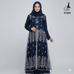 OZIAS Gamis Tile 07309 LD 105 I Gamis Kondangan Wanita Lebaran I Gamis Fashion Casual