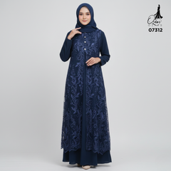 GAMIS OZIAS TILE 07312 LD 105 I Gamis Kondangan Wanita I Gamis Fashion Casual