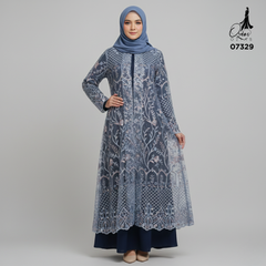 GAMIS OZIAS TILE 07329 LD 105 I Gamis Kondangan Cantik I Gamis Lebaran Casual