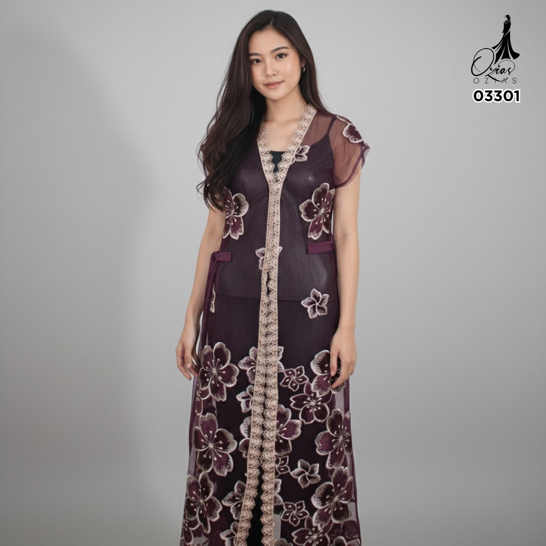 VEST OUTER OZIKO TILE 03301 LD 105 I Outer Kondangan Wanita I outer Fashion Muslimah