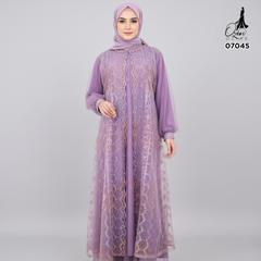 GAMIS OZIAS TILE NAMIRA 07045 LD 105 120 140 I Gamis Kondangan Mewah I Gamis Fashion Muslimah Nyaman 2XL 4XL