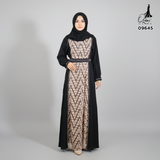 GAMIS OZIAS ABAYA STRETCH 09645 LD 120 I Gamis Fashion Muslimah I Gamis Lebaran Cantik Wanita