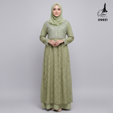 GAMIS OZIAS BRUKAT 09931 LD 105 & LD 120 I Gamis Wanita Syar'i Kondangan l Busana Muslimah l Busui Friendly Santai Panjang 2XL