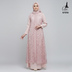 GAMIS OZIAS TILE 07310 LD 105 I Gamis Kondangan Wanita I Gamis Fashion Casual