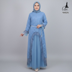 GAMIS OZIAS BROKAT ALYA 10025 LD 105 I Gamis Kondangan Wanita I Gamis Casual Lebaran I Ga mis Bini Orang