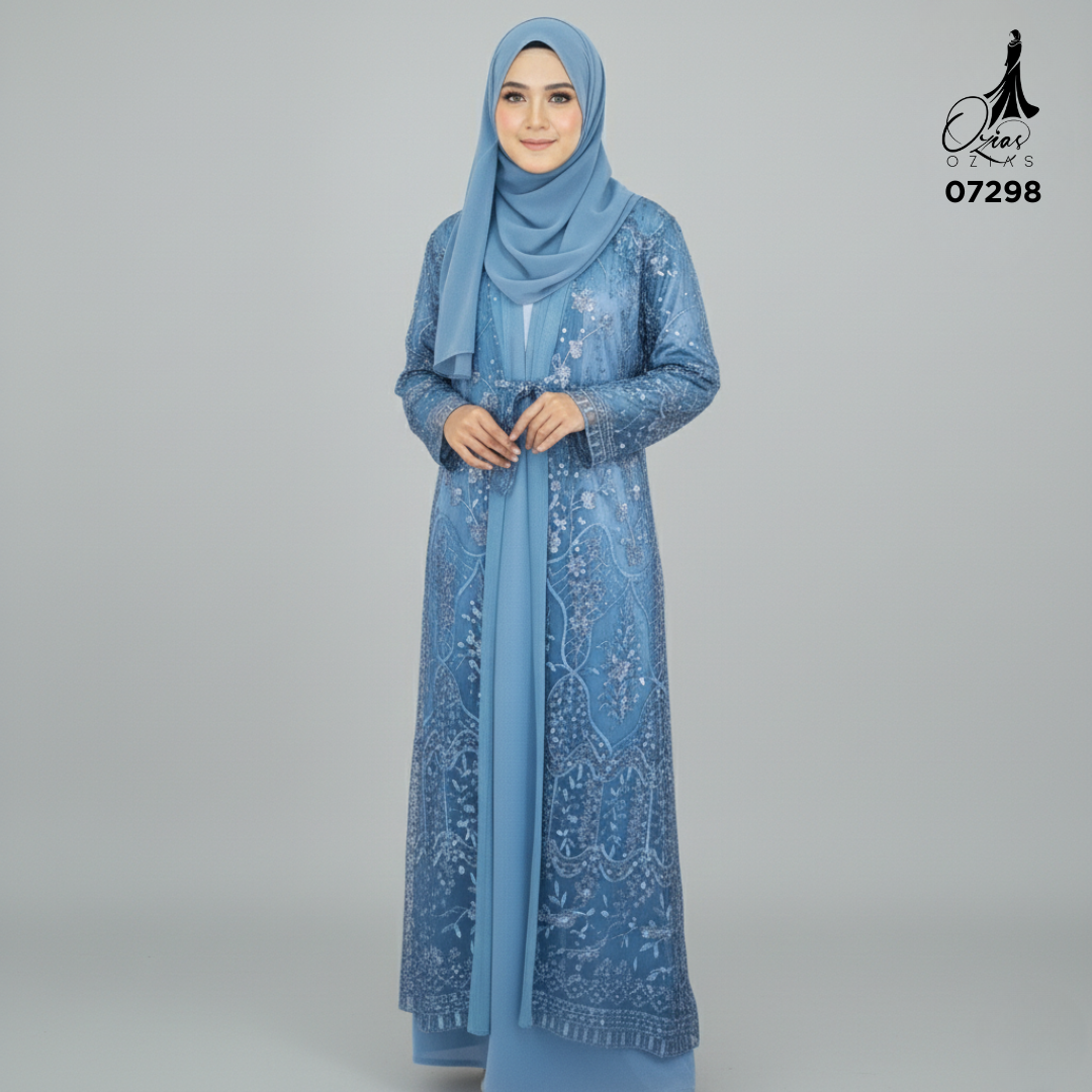 GAMIS OZIAS TILE 07298 LD 105 I Gamis Kondangan Wanita I Gamis Casual Fashion