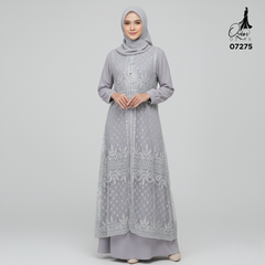 GAMIS OZIAS TILE 07275 LD 105 120 140 I Gamis Kondangan Casual I Gamis Formal Wanita 2XL 4XL